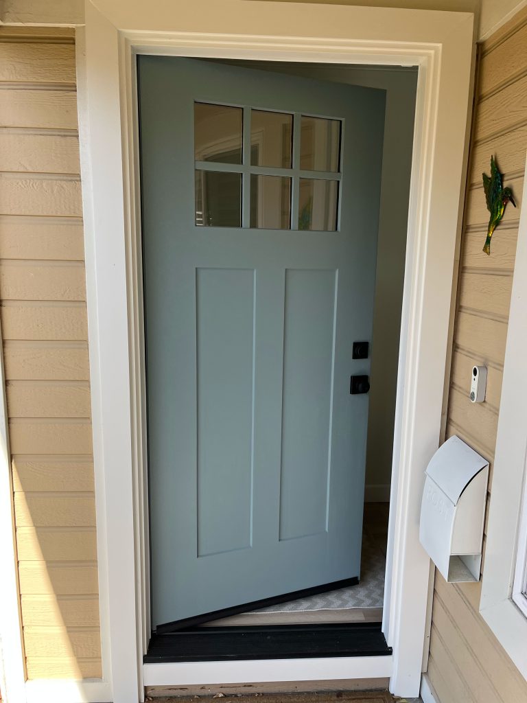 Custom wood front door